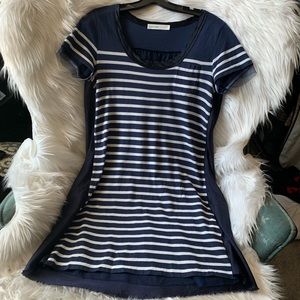 Sacai Luck Striped Combo Dress